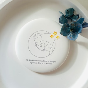 Boîte de deuil, pierre de consolation, pierre, pierre commémorative, silence, boîte de consolation, cadeau de deuil, enfant étoile, pierre de deuil