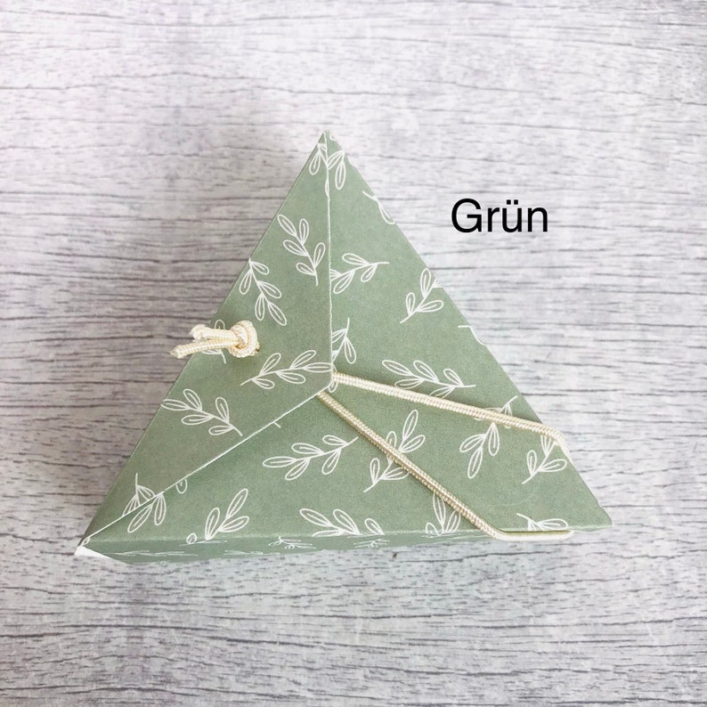 Small Gift Wrapping Triangle Guest Gift Money Gift Etsy