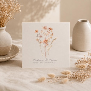 Trouwkaart, felicitatiekaart voor een huwelijk, huwelijksgeschenk in geld, huwelijksgeschenkenset, gepersonaliseerd