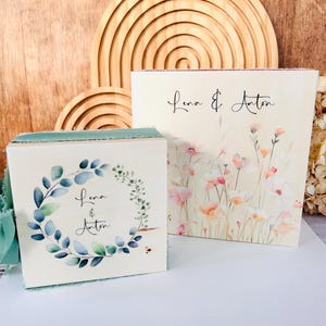 Geldgeschenk zur Hochzeit, Erinnerungskiste, Holzkiste, personalisiert