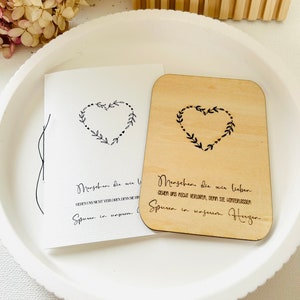 Carte de deuil, deuil, lumière de consolation, silence, coffret de consolation, cadeau de deuil, bois, personnalisable
