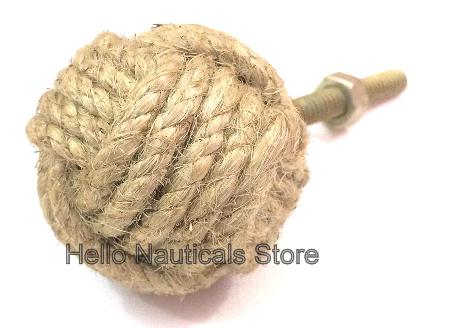 Jute Rope Door Knobs/rope Knot Drawer Pulls and Knobs/pull and Etsy