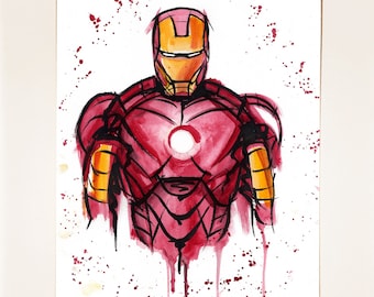 Iron Man A4 Fine Art-afdruk