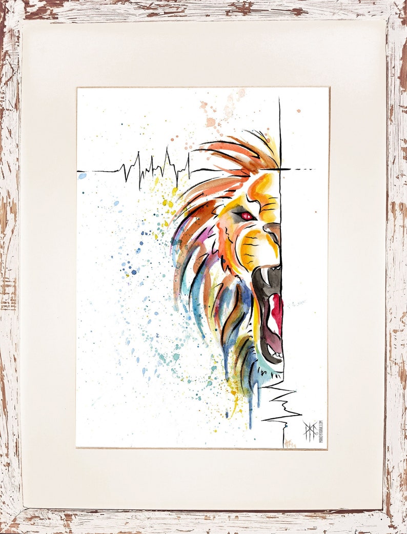 Half a Lion A4 Fine Art Print image 1