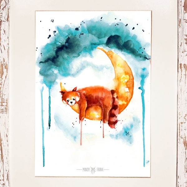 Red Panda A4 Fine Art Print