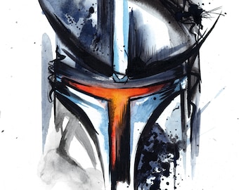 Mandalorian A4 Fine Art Print