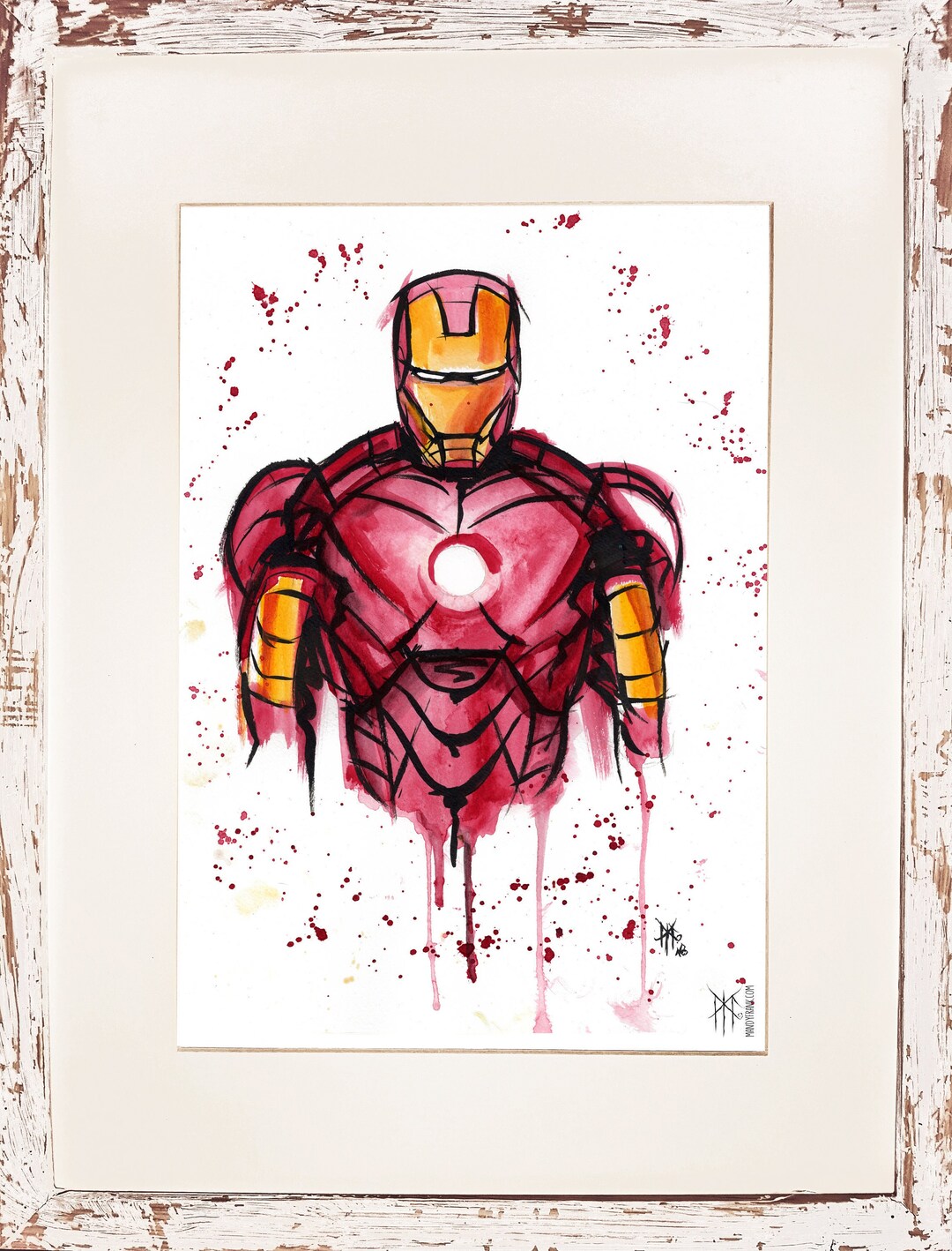 Buy Iron Man A4 Fine Art Print Online in India