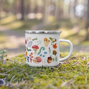 Natur inspirierte Lagerfeuer Tasse