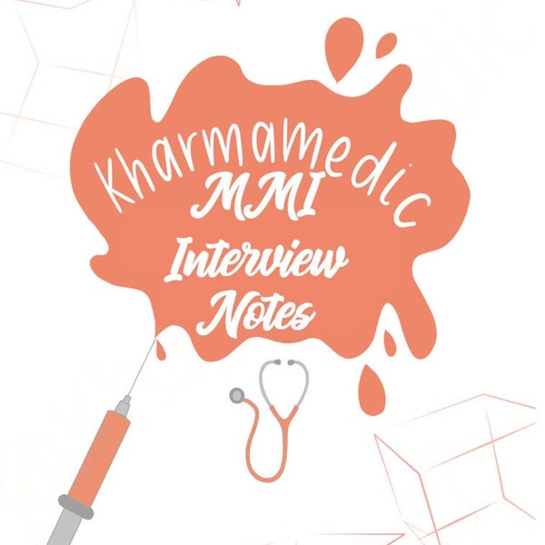 Interviewnotities voor de medische school MMI door KharmaMedic