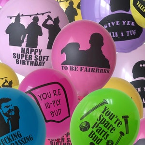 Letterkenny Themed 12&quot; Latex Super Soft Birthday Party Balloons - Pack of 48