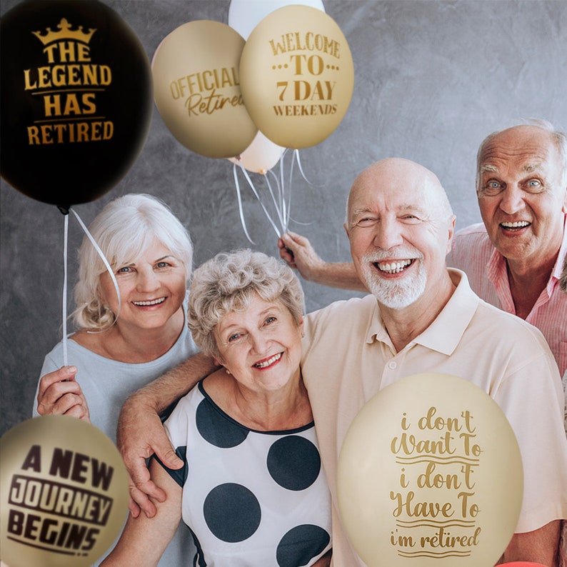 30 Pack 12 Inch Funny Retirement Balloons image 2