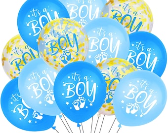 Gender Reveal "It's a Boy" Balloon Pack - Set of 12