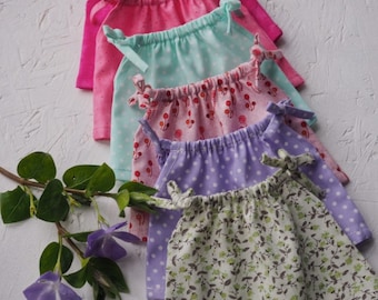 Miniland 21 cm handmade doll’s spring dress cotton