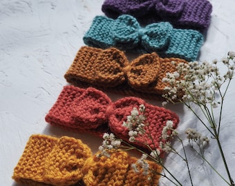 Handmade knitted headband for Miniland 38cm, Minikane 34cm doll
