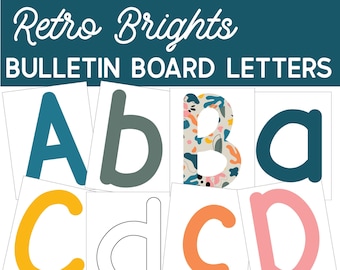 bulletin board letters pdf etsy