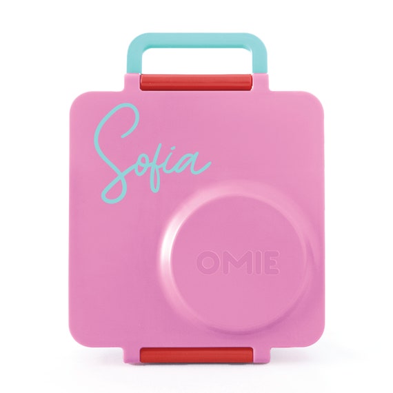 Custom Omiebox Bento Box for Kids Personalized Lunch Box Pink
