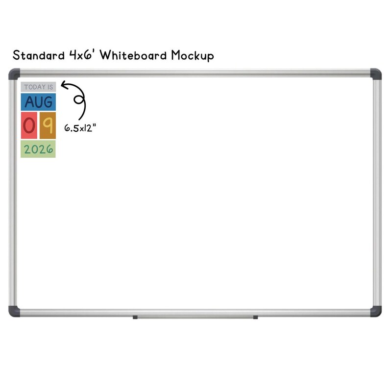 Reimagines Ready Whiteboard Block Calendar Clings | No Prep Classroom ...
