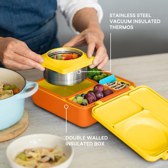 Thermal Lunch Box Portable Stainless Steel Vacuum Thermos Bento Box  Lunchbox Leakproof Food Container Dinnerware for Students