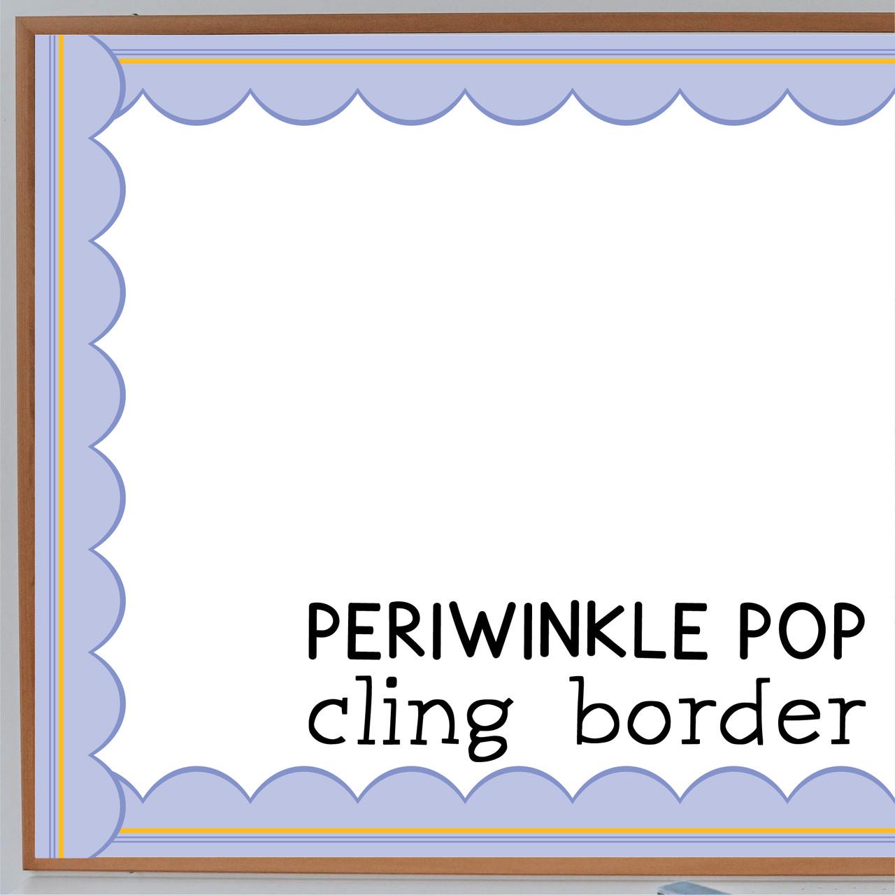 Bright Minds Whiteboard Cling Borders – Reusable Scalloped Borders ...