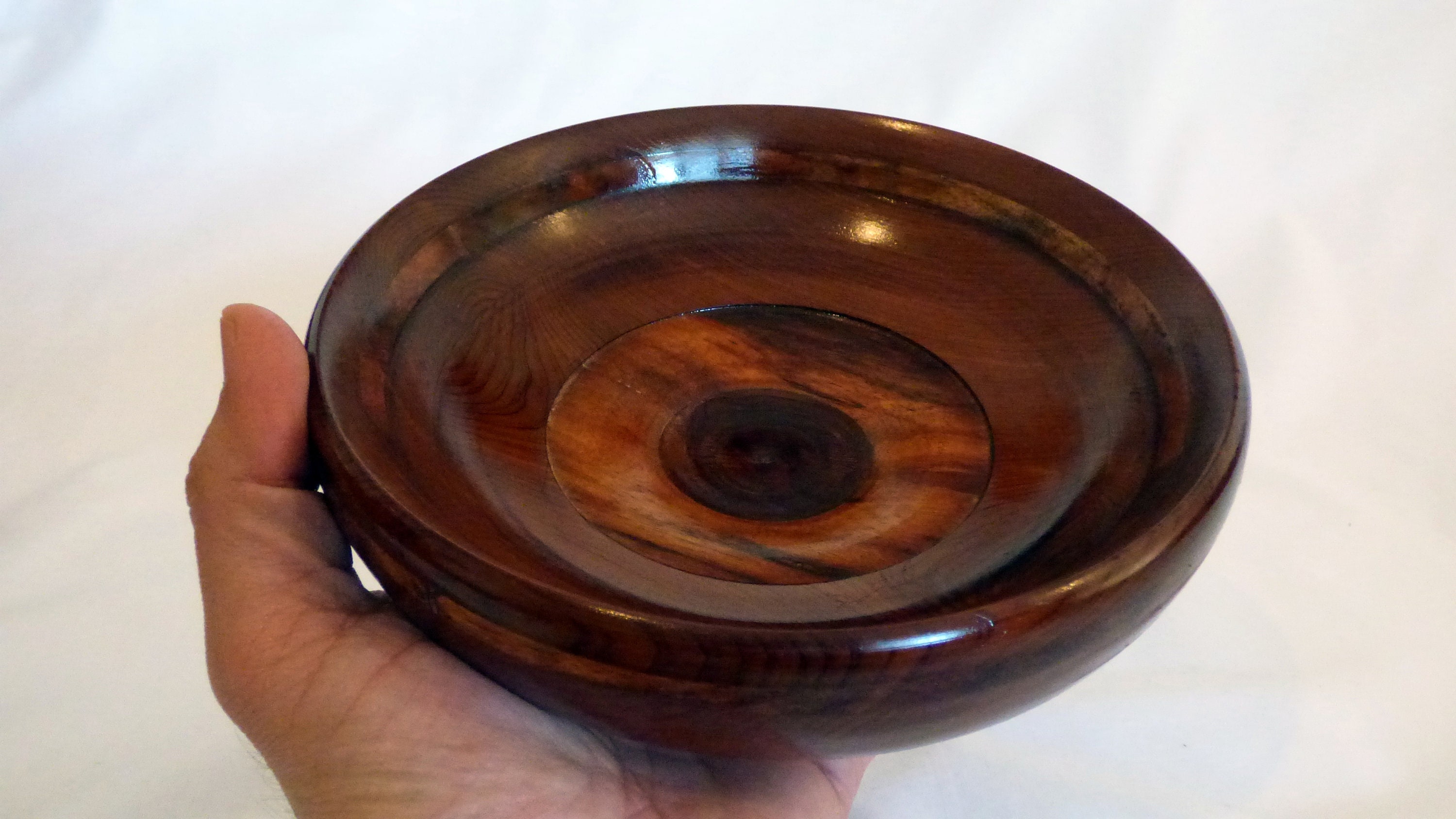 Wooden Bowl Unique Natural Mahogany and Wenge Tree Wood Bowl Etsy