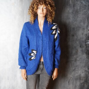 Cardigan blu clearance elettrico