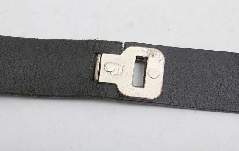 Vintage Black Genuine Leather Belt Studded Belt Men Leather Belt 90s Leather Belt Real Leather Belt No Limit Belt Metal Buckle