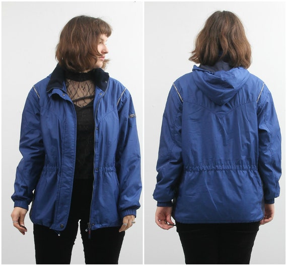 Vintage Blue Windbreaker / Rukka Hooded Windbreake