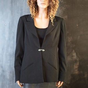 Designer Karl Lagerfeld Black Blazer / Women Classic Jacket / Lagerfeld H&M / Black Classy Jacket / Black Women Blazer / Lagerfeld Blazer
