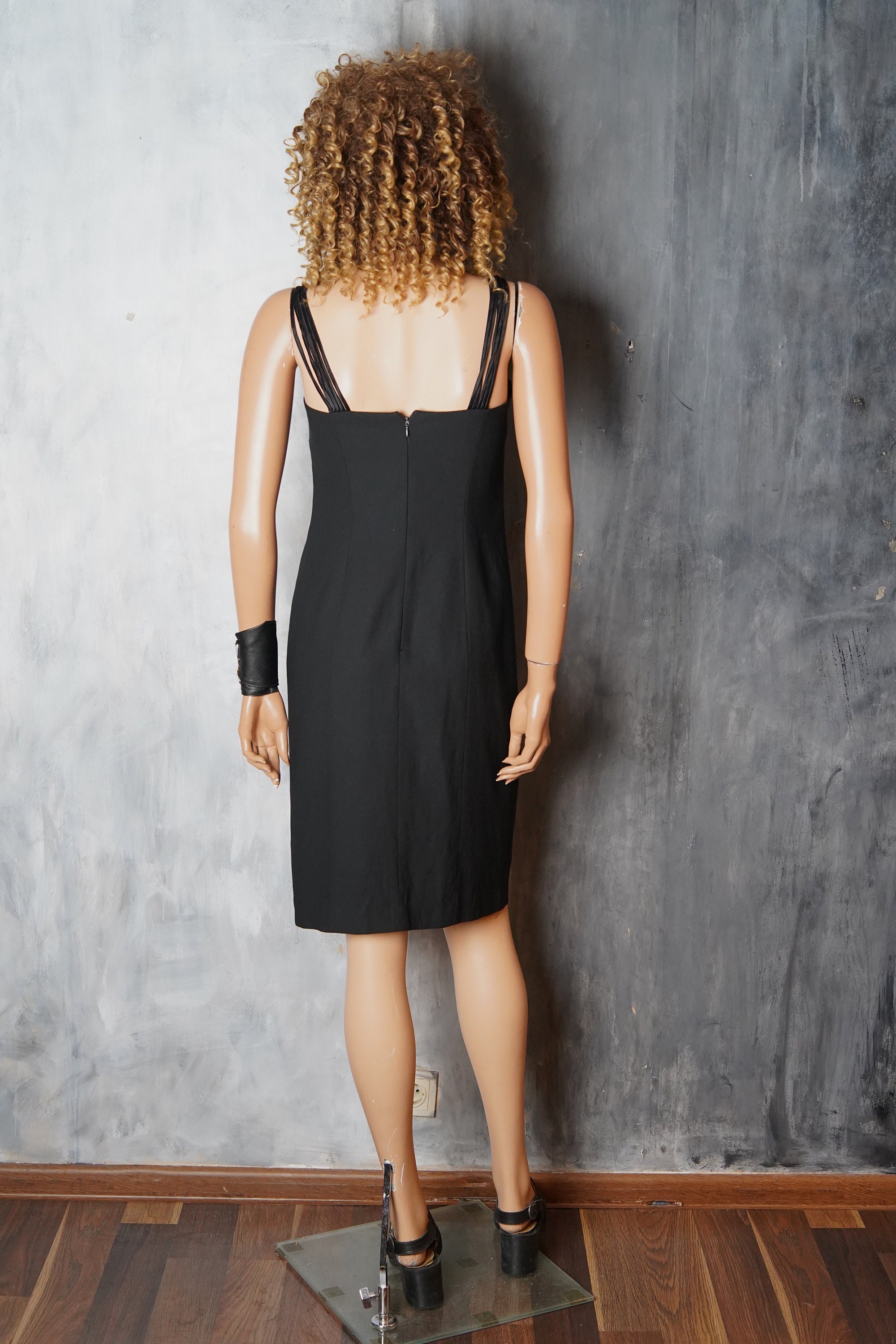 knee length black pencil dress Schwarzes Elegant Sheath Dress Cocktail Dress Audrey Hepburn Dress