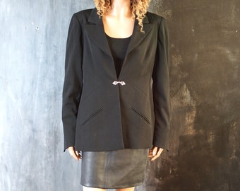 カール・ラガーフェルド H&M ブラックブレザー：クラシックレディース