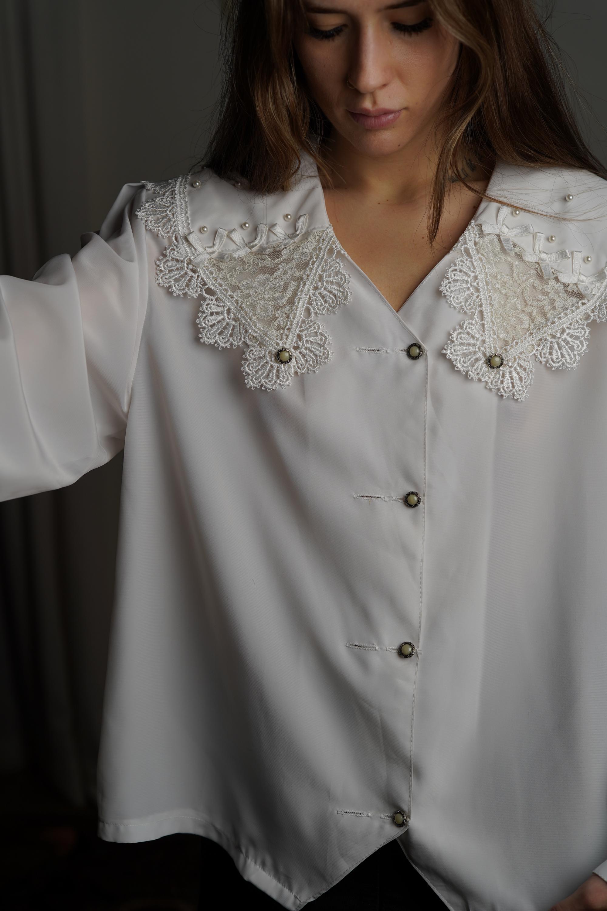 特約店 white lace vintage blouce Treat urself 【公式通販】