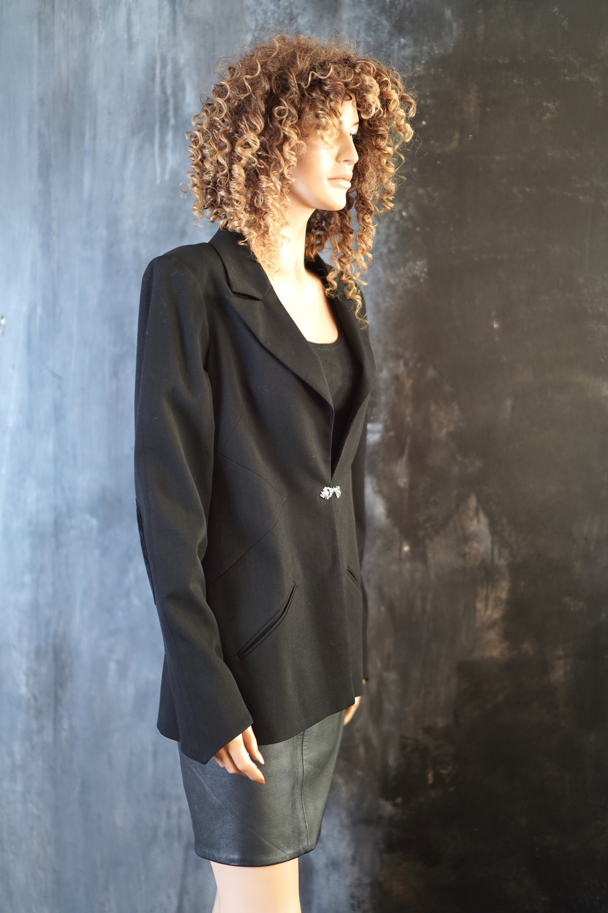 カールラガーフェルドのテーラードジャケット 毛100% サイズ36 ブラック レディース ジャケット＆コート | KARL LAGERFELD