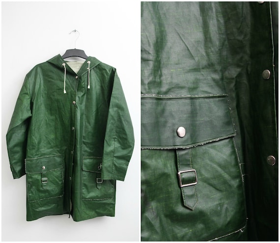 Vintage Rukka Raincoat / Size 38 Raincoat / Hooded