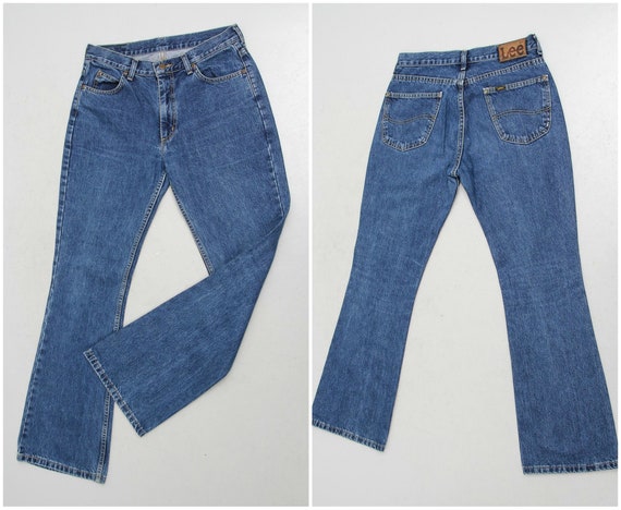 Vintage Blue Jeans / Lee Jeans / Flared Jeans / Bo