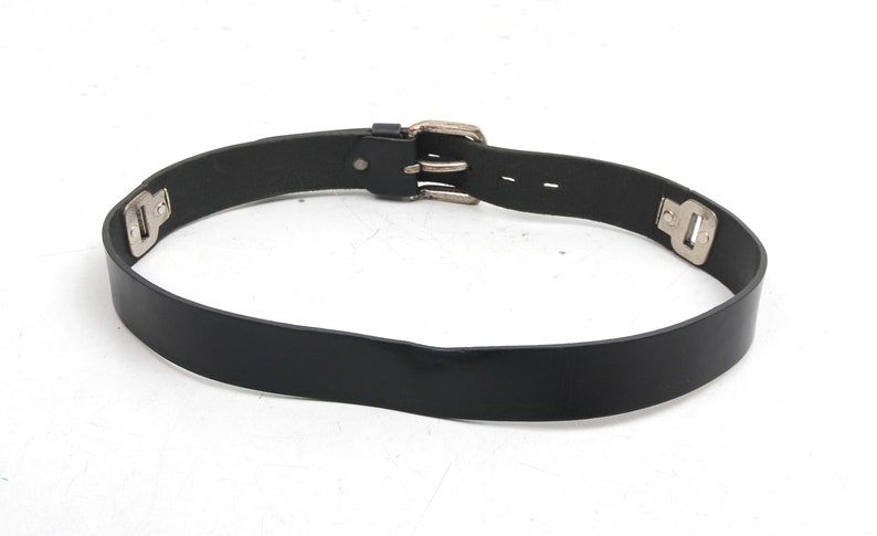 Vintage Black Genuine Leather Belt Studded Belt Men Leather Belt 90s Leather Belt Real Leather Belt No Limit Belt Metal Buckle