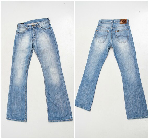Vintage Lee Jeans / Blue Faded Jeans / Boho Bohemi