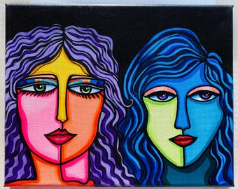 Linda origineel schilderij | Vrouwelijke abstractiecollectie