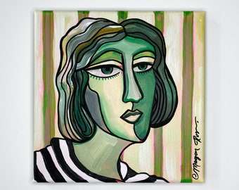 Origineel schilderij van Treva | Vrouwelijke abstractiecollectie