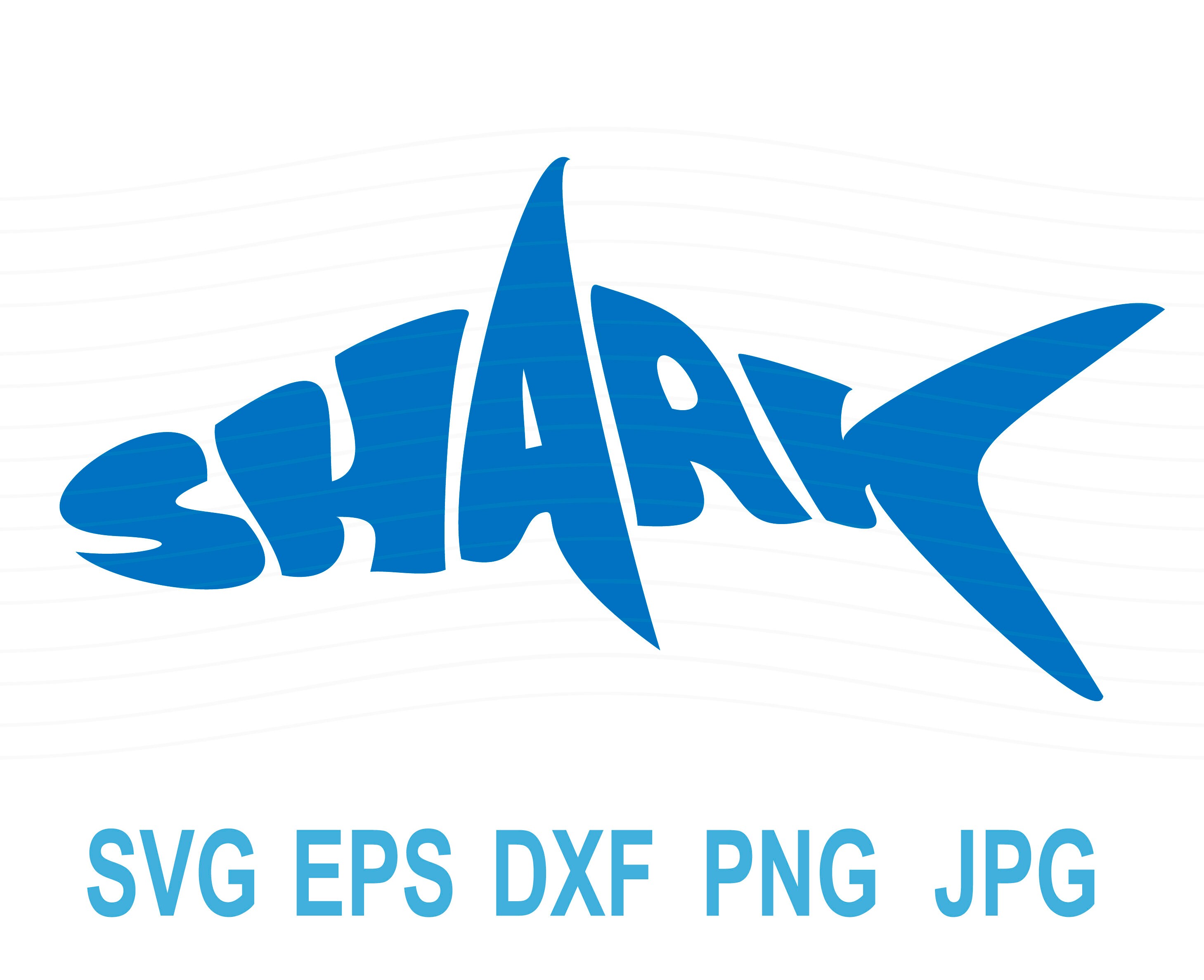 Download Shark Svg Shark Clipart Dxf Eps Png Shark Silhouette Svg Etsy