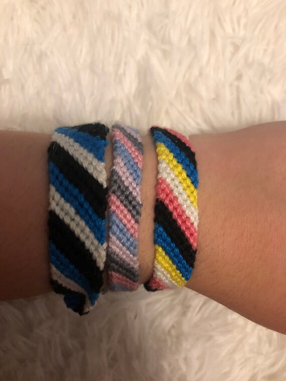Easy or Hard? How To Make an EASY Candy Stripe Friendship Bracelet - YouTube