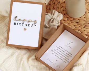 Geschenkbox LORI zum Geburtstag personalisiert mit Säckchen