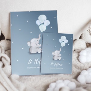 Set U-booklet and vaccination certificate personalized ELLE BLUE, please read product details