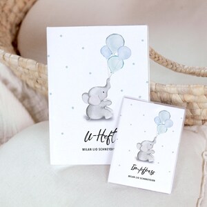 Set U-Heft und Impfpass personalisiert ELLE WHITE, bitte Produktdetails lesen