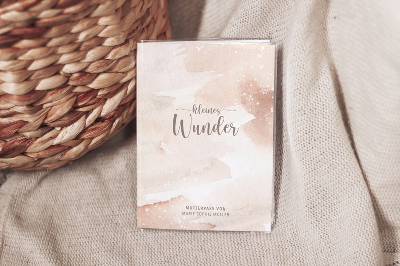 Mother passport cover little miracle personalized