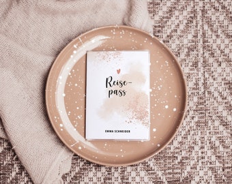 Passport cover "Blush" personalized, please read product description