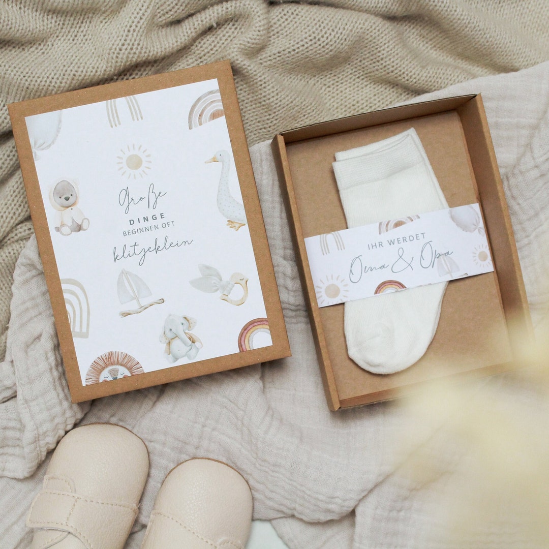 LENI Gift Box WITH SOCKS Big Things Often Start Tiny Etsy