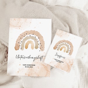 Set U-Heft und Impfpass personalisiert ILARI BEIGE