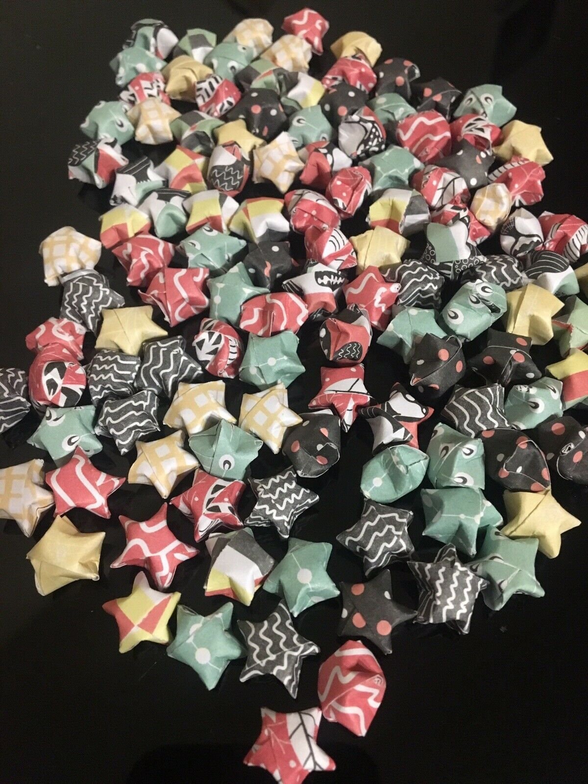 100 Handmade Origami Wishing Stars Decoration Favours Etsy