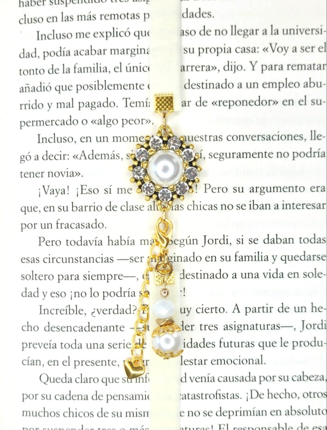 Elastic Bookmark, Adjustable Velvet Elastic, Ivory and Gold. - Etsy