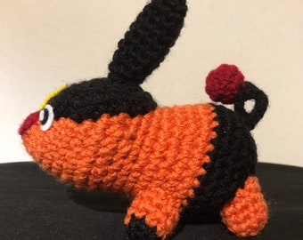 Tepig - Pokémon inspired crochet amigurumi plush